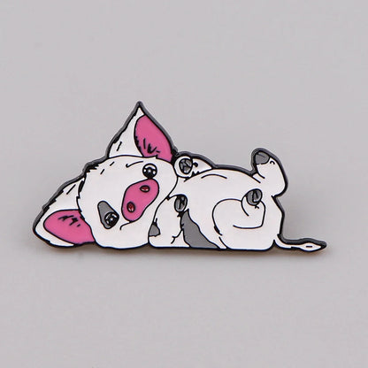 Cute Pig & Chicken Enamel Brooches — Lapel Pins for Women, Backpacks, Clothing & Accessories Gift