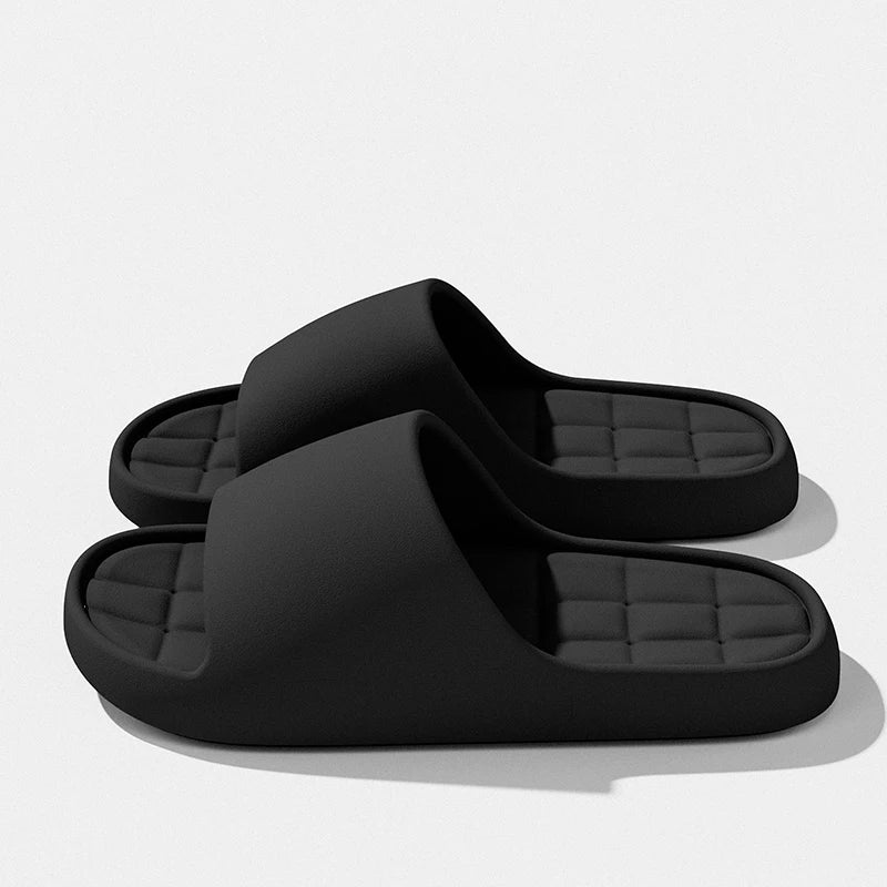 Men's Lightweight Summer Slides - Non-Slip Soft Sole Beach Sandals for Indoor & Outdoor Wear