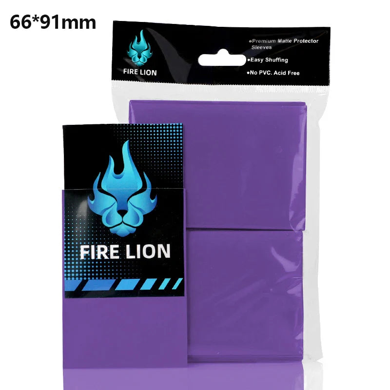 100PCS Matte Card Sleeves 66x91mm — Frosted Trading Card Protectors for MTG & TCG Game Cards