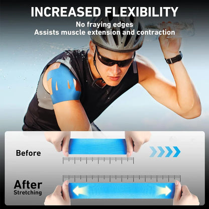 1/5/10PC Precut Kinesiology Tape – Shoulder Support & Pain Relief Athletic Tape, Waterproof & Elastic