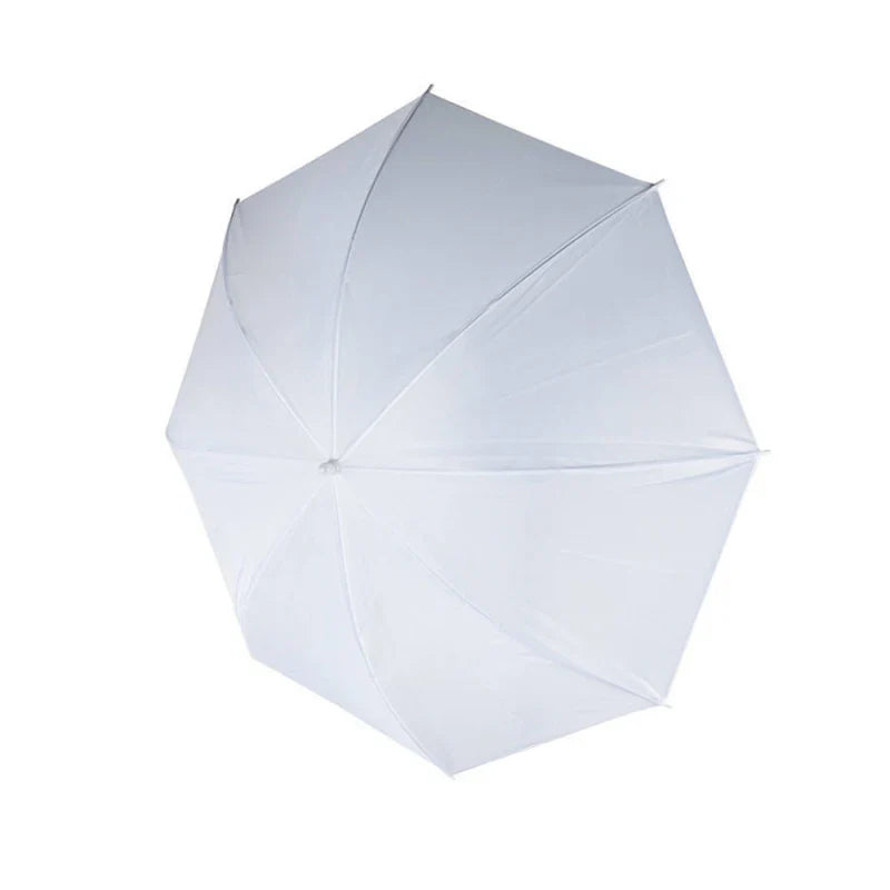 50cm (20”) White Soft Photography Light Reflector Umbrella — Studio Lighting Diffuser Accessory