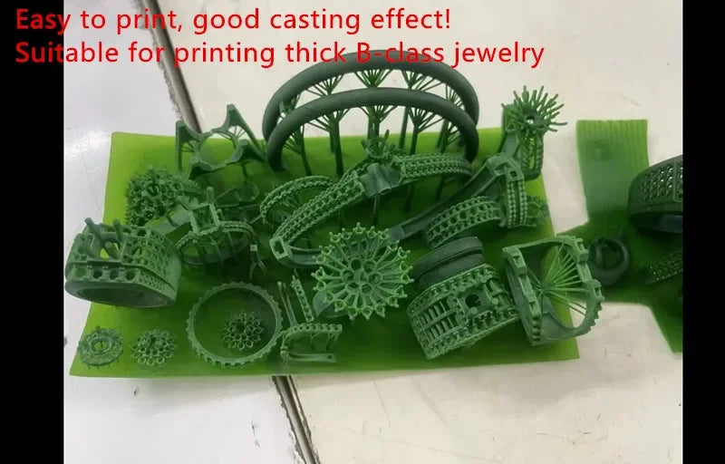 High Wax Resin for Jewelry Casting – 90% Wax Content UV Cure Resin for LCD/DLP 3D Printing with Smooth Casting Finish