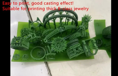 High Wax Resin for Jewelry Casting – 90% Wax Content UV Cure Resin for LCD/DLP 3D Printing with Smooth Casting Finish