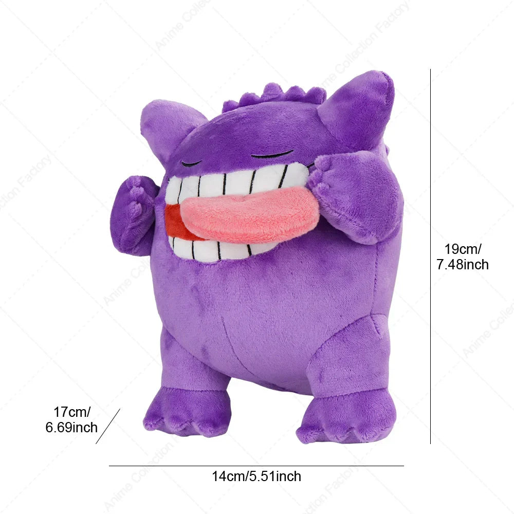 New Gengar Plush Toy – Soft Pokemon Stuffed Animal Doll, Cute Cartoon Christmas Gift