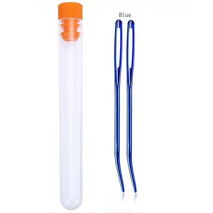Knitting Yarn Needle Set – Bent Tip Tapestry Needles, Large Eye Blunt Needles for Hand Sewing, Knitting & Crochet