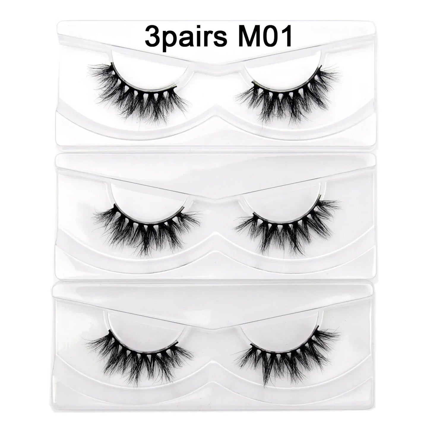 Visofree 13mm 3D Mink Eyelashes – Natural Long Handmade Cruelty-Free False Lashes for Makeup G04