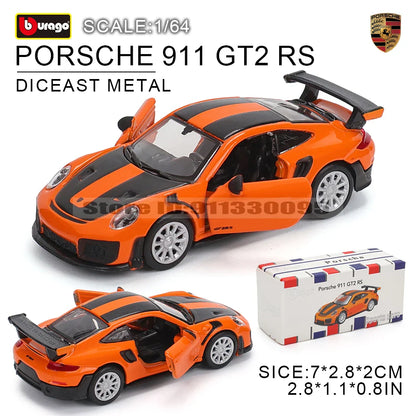 Bburago 1:64 Car Model Collection — Golf GT 2017, Mustang Shelby GT500, Ferrari, Benz & Volkswagen, Kids Xmas Gift Toys for Boys