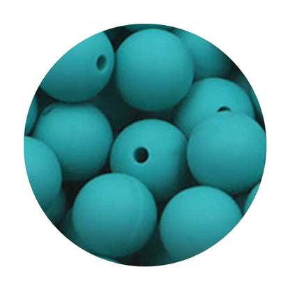 50Pcs Silicone Spacer Beads - 9/12/15mm Round Loose Beads for DIY Necklace Bracelet Jewelry Making