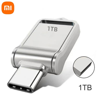 Xiaomi 2TB Metal USB 3.2 Flash Drive — High-Speed Type-C Dual-Use Memory Stick for Mobile & PC