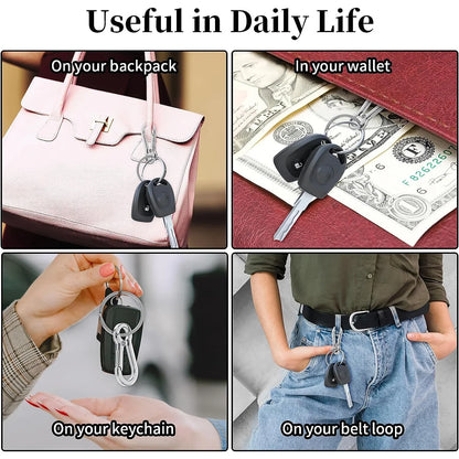 1/5PCS Metal Gourd Buckle Keychain – Strong Carabiner Climbing Hook for Car Keys & Vintage Accessories