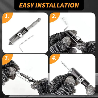 Spring-Loaded Screw Holder Set – Anti-Drop Drill Bit Clamp for Phillips Screwdriver Bits, Secure Fastening & Precision Repair Tool