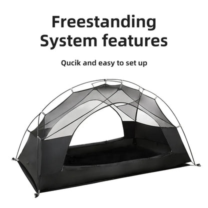 PACOONE Ultralight 20D Nylon Camping Tent – Portable Waterproof Backpacking, Cycling, Hiking, Travel & Beach Tent
