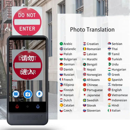 Intelligent Offline Translator – 137 Languages, AI ChatGPT Translation Device for Polish, Ukrainian, Turkish, Russian & More