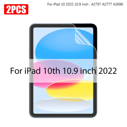 2PCS Paper-Like Screen Protector for iPad (10th Gen, Pro 11/12.9, Air 5/4, Mini 6, 7-9th Gen)