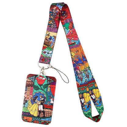 Cartoon Stitch Credential Holder Lanyard – Cute Neck Strap for Keychain, Pass & Credit Card Holder Accessories