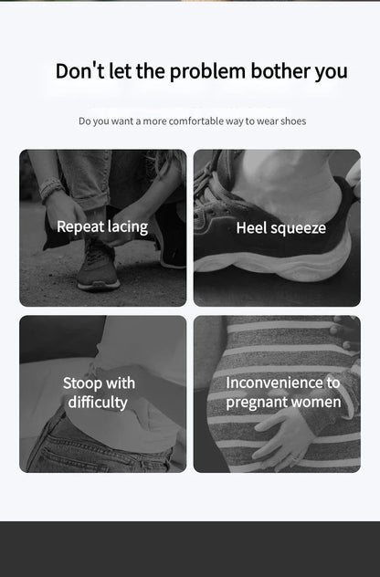 Stretchable Long Metal Shoehorn 30-71cm – Shoe Spoon for Pregnant Women & Elderly, No-Bend Shoe Wearing Aid