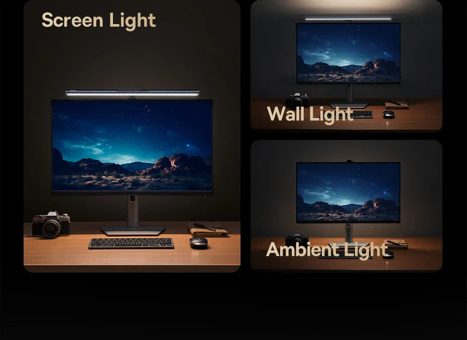 Baseus Magnetic USB Computer Screen Light – Hanging LED Desk Lamp for Monitor, Laptop, and Reading