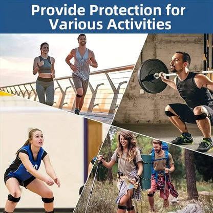 Basketball Knee Pad with Patellar Tendon Support — Adjustable Shock-Absorbing Compression Sleeve