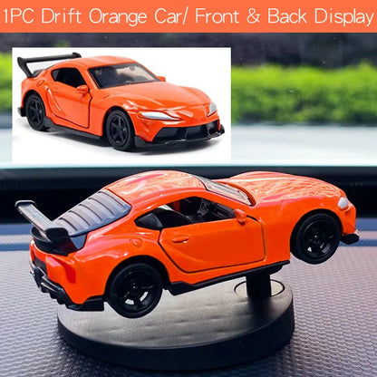 Drift Car Dashboard Toy Model — Swinging Sports Race Car Ornament for Interior Decor & Fun Accessories for Men