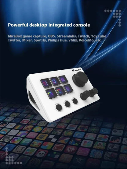 Mirabox N3 Streamdeck Keypad – Custom Macro Mini Keyboard with Screen & Knob Visual Desktop Console