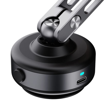 Magnetic Vacuum Adsorption Car Mount – Foldable 360° Rotating Aluminum Alloy Phone Holder for Smartphones