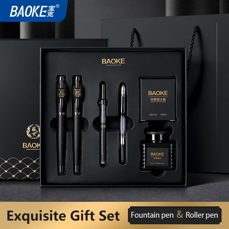 BAOKE T18 Luxury Fountain Pen & Roller Pen Set – Exquisite Gift Set