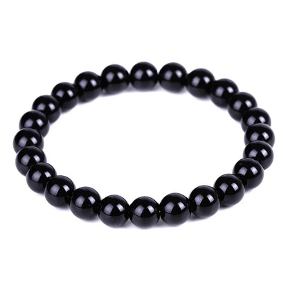 Black Obsidian Natural Stone Bracelet | Fat Relief, Blood Circulation & Anti-Anxiety Jewelry for Men & Women