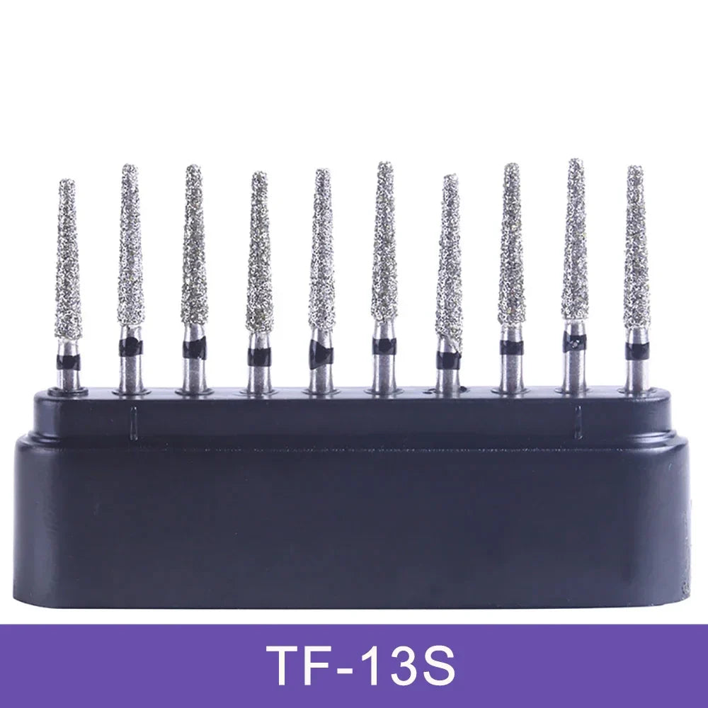AZDENT Dental Diamond Burs Kit – Multiple Models with Black Storage Box for High-Speed Handpiece