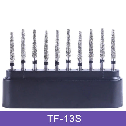 AZDENT Dental Diamond Burs Kit – Multiple Models with Black Storage Box for High-Speed Handpiece