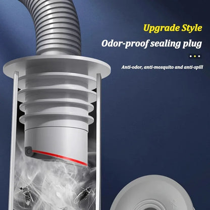 Silicone Bathroom & Kitchen Sink Seal Ring – Anti-Odor, Leak-Proof Floor Drain & Washing Machine Pipe Connector