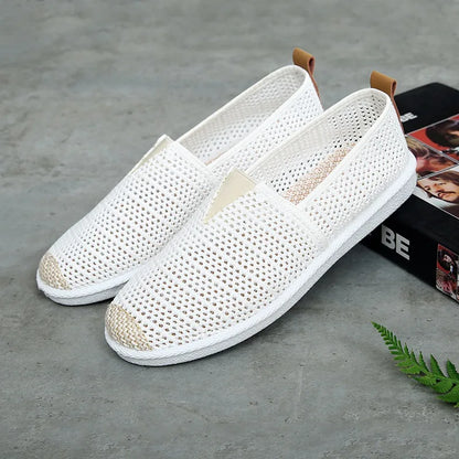Women’s Summer Mesh Flat Shoes - Breathable Lightweight Slip-On Loafers & Casual Comfort Sneakers