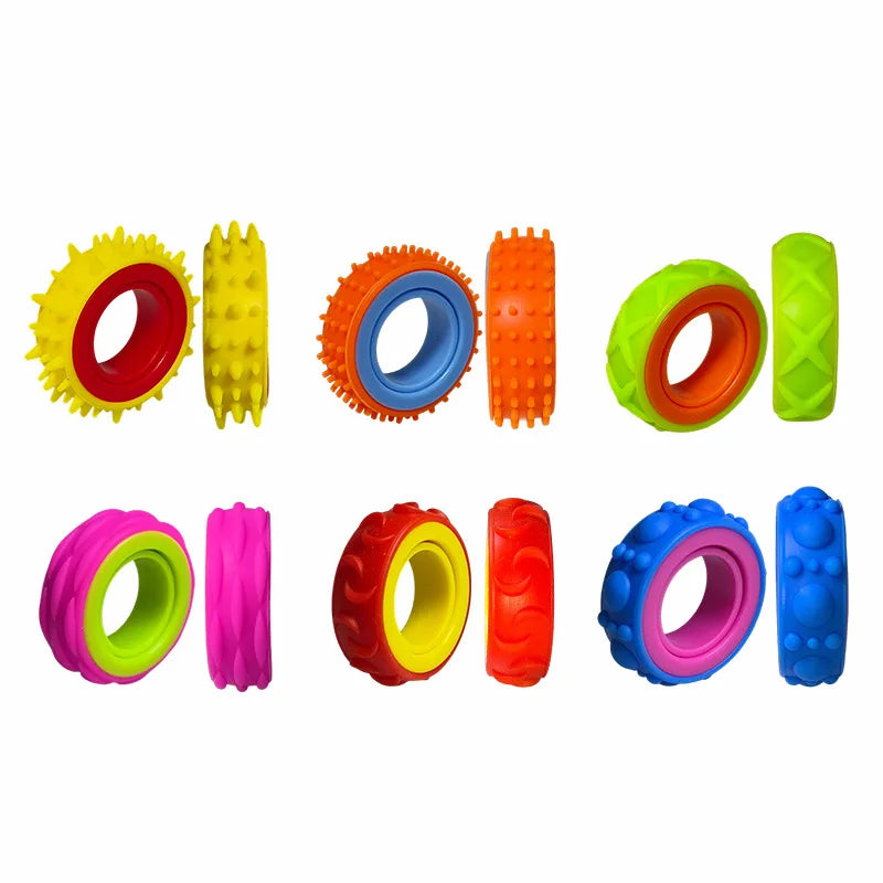 Fidget Spinner Rings - Sensory Finger Toys for Stress Relief, Focus & Everyday Play