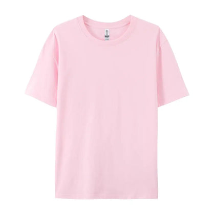 100% Cotton Solid Color T-Shirt – Unisex Short Sleeve Casual Breathable Summer Tee for Men & Women Fashion Wear