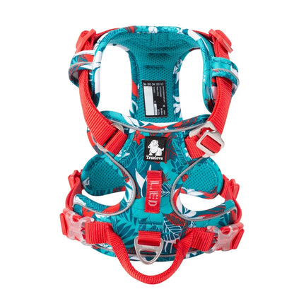 TRUE LOVE TLH5654 Reflective No-Pull Adjustable Nylon Dog Harness Step-In Comfortable Control Pet Walking Harness