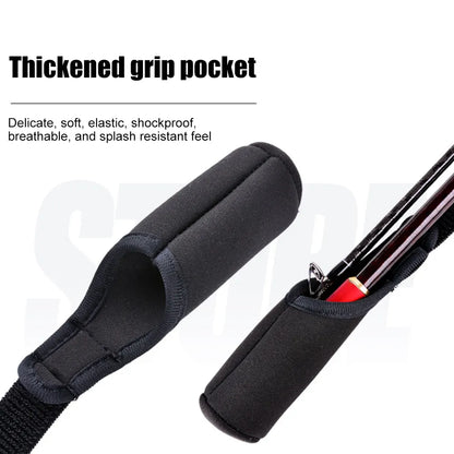 1-5PCS Fishing Rod Socks: Adjustable Pole Sleeves Belt for Rod Protection - Rod Cover Protector for Fishing Rod Tube Case