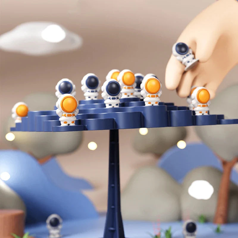 Kids Balance Tree Board Game – Astronaut & Frog Tabletop Toy for Parent-Child Fun & Party Play