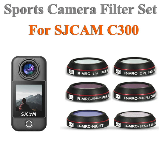 SJCAM C300 Lens Filter Set – UV/CPL/NDPL Optical Glass Protective Filters for Sports Action Camera Accessories