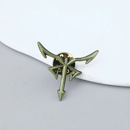 Resident Evil 4 Los Iluminados Logo Pin - Vintage Enamel Metal Brooch Badge Collectible Accessory