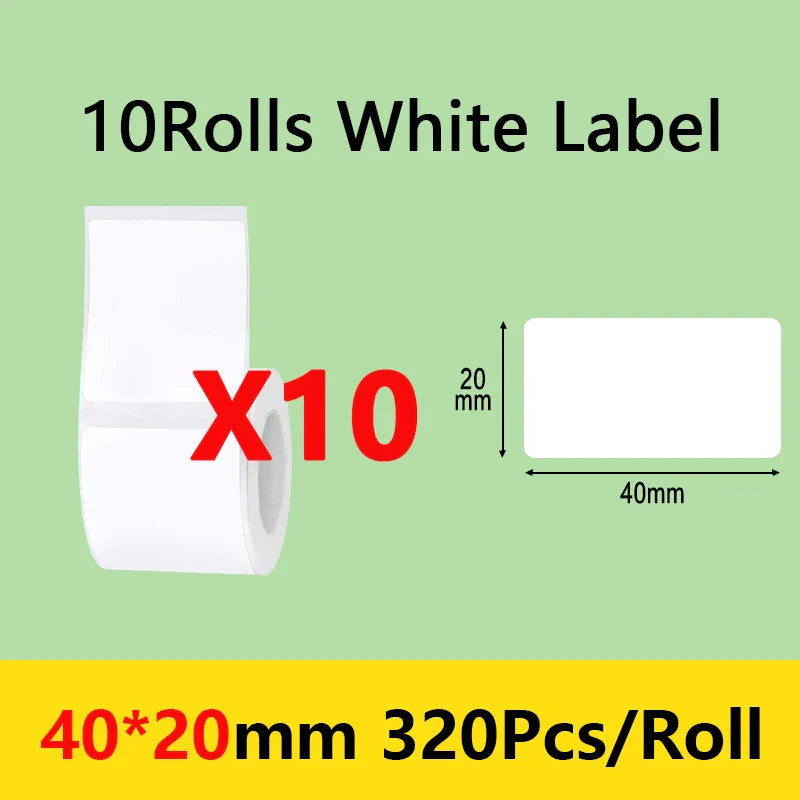 Niimbot B21/B1/B203 Mini Bluetooth Thermal Printer – Waterproof Oil-Resistant Label Maker with Adhesive Sticker Paper for Office Use