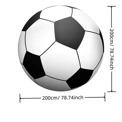 Outdoor Inflatable Soccer Ball – Giant PVC Football for Grass, Beach & School Sports Fun