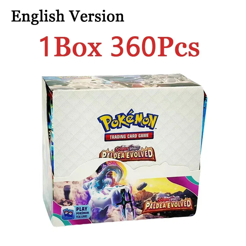 360PCS Pokémon Trading Card Game Booster Set – Prismatic Evolutions Scarlet & Violet English Battle Cards Collection Gift Pack