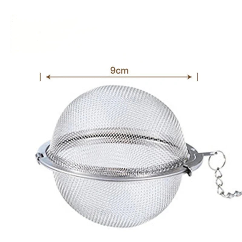 Stainless Steel Tea Ball Infuser Set — Durable Strainers for Loose Leaf Tea, Herbs, Spices & Seasoning