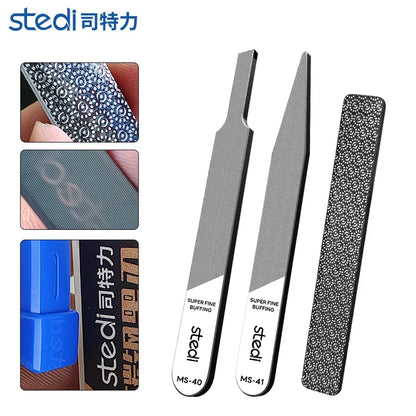 Stedi MS-46 Glass File Grinding Tool – Washable Durable Model Polisher for Military Kits, Optional #320–#1000 Mesh