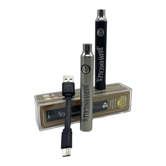 Brass Knuckles 900mAh Electric Soldering Iron – Portable 510 Thread Welding Pen with Bottom Charging