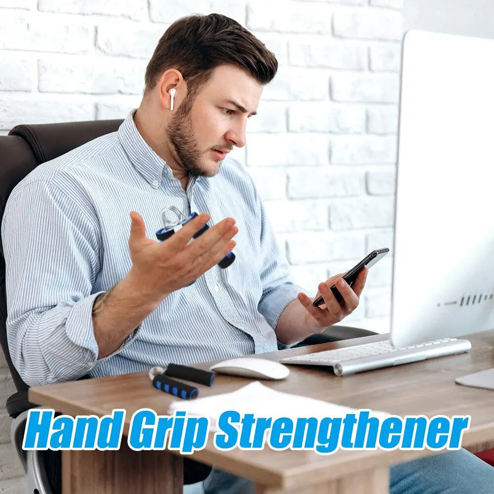 Spring Hand Grip Finger Strength Trainer: Sponge Forearm Grip Strengthener for Carpal Expander Exercise - Hand Trainer Power Exerciser