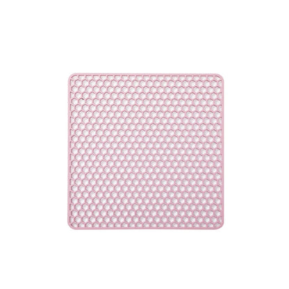 Food-Grade Silicone Hollow Insulation Mat – Non-Slip Kitchen Sink Protector & Desktop Table Mat