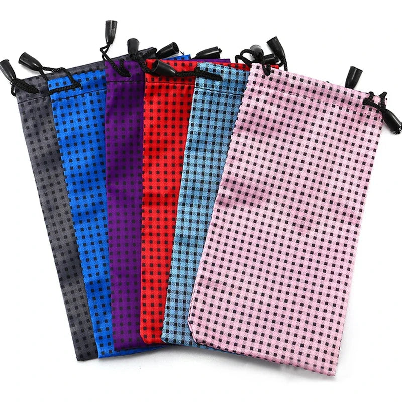 10-100PCS Soft Microfiber Sunglasses Bags – Waterproof Eyewear Pouch Dustproof Glasses Storage Case