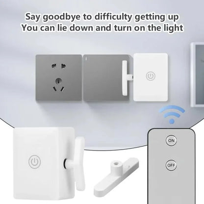 Wireless Remote Control Button Pusher Switch – Wiring-Free Automatic On/Off Light Controller Lazy Smart Switch Tool