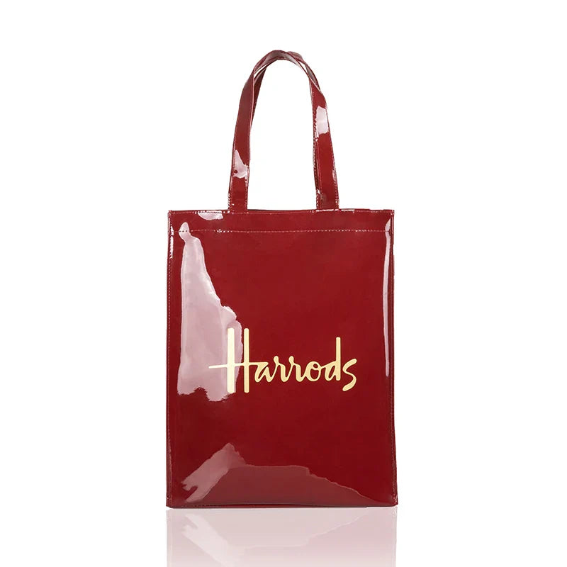 Simple Stylish PVC Reusable Shopping Bag – Luxury Eco-Friendly Waterproof Tote for Summer Beach