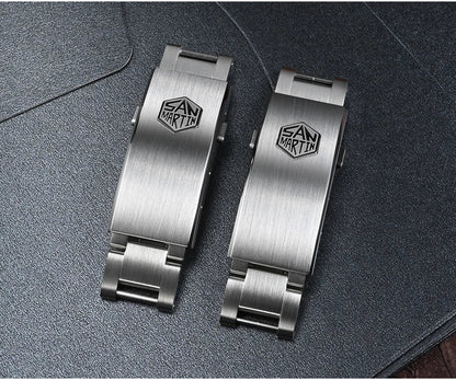 San Martin Fly Adjustable Clasp — 16mm Watch Bracelet Buckle Folding Clasp (Non-Universal)